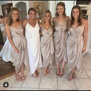 Shona Joy champagne dress